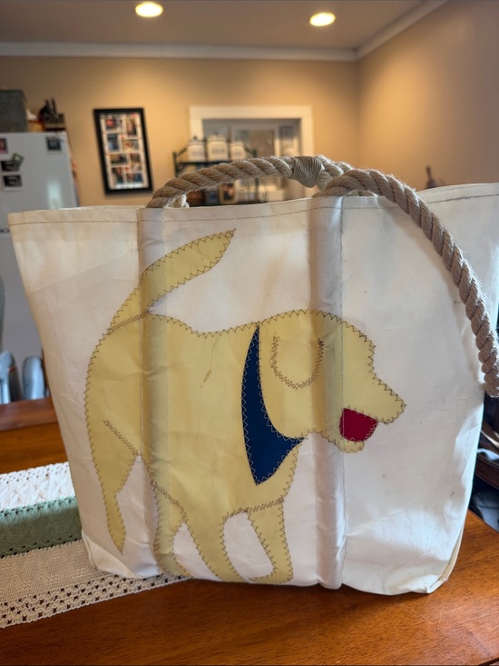 Sea Bags Handbags - Seabags of Maine yellow lab tote